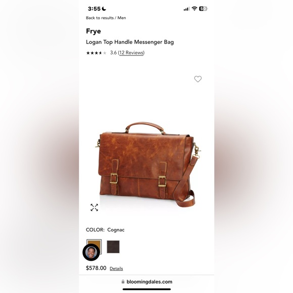 BNWT FRYE Unisex/Men’s Logan Messenger Bag NOT FLOOR MODEL TOP QUALITY - Picture 14 of 16